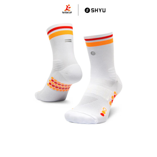 SHYU - Half Crew - White - Tangerine - Red